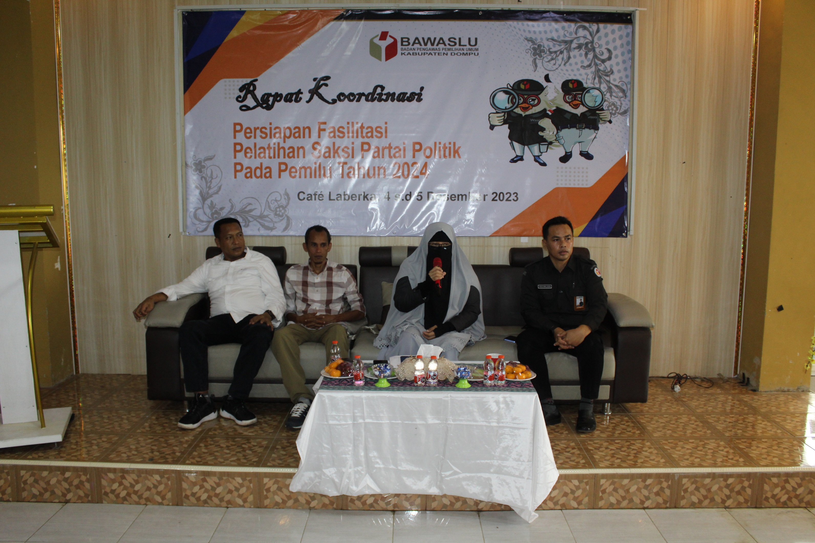 Bawaslu Dompu Gelar Rakor Persiapan Pelatihan Saksi Partai Politik Pada Pemilu 2024