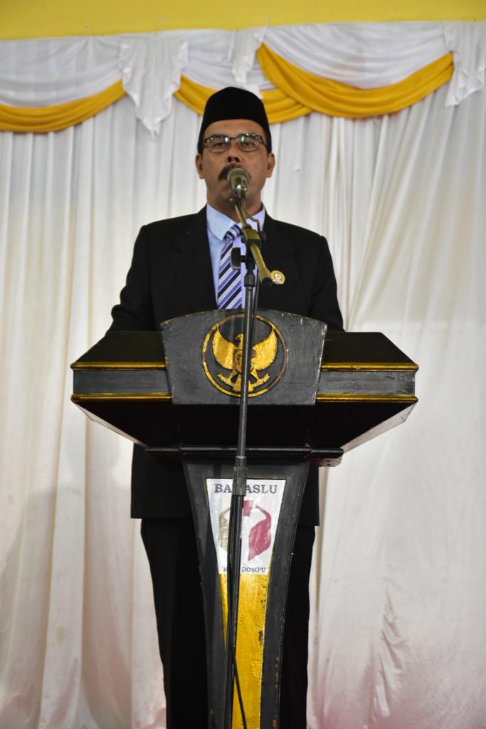 Menghadapi Pilkada 2020, 81 Panwaslu Kelurahan/Desa terpilih Se-Kabupaten Dompu Dilantik