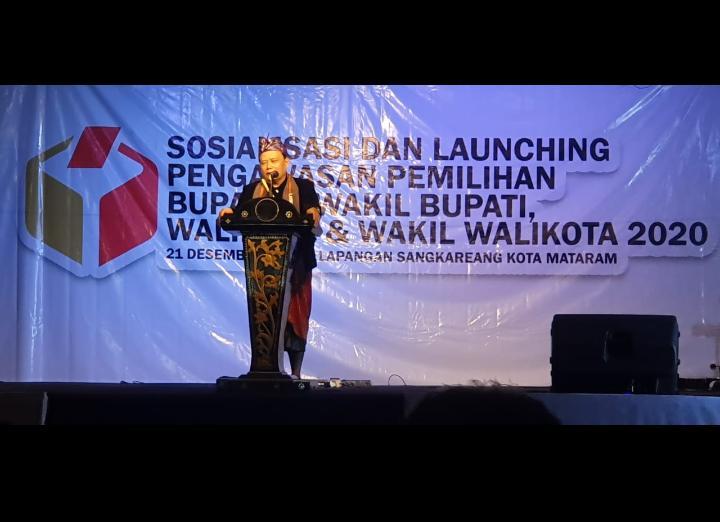 Persiapan Pengawasan Pilkada 2020, Bawaslu NTB Mengadakan Sosialisasi dan Launching Pengawasan