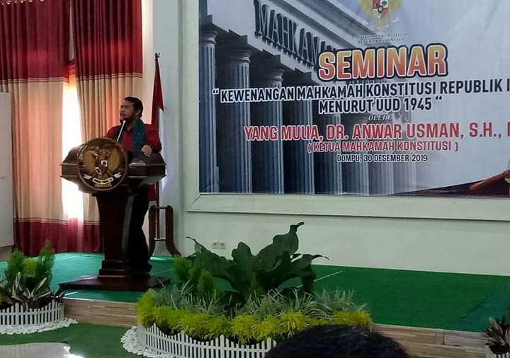 Bawaslu: Ketua MK Seminar Kewenangan Mahkamah Konstitusi RI Menurut UUD 1945.