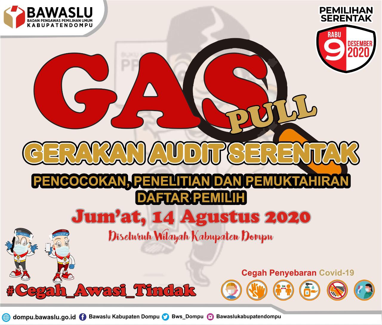 Gerakan Audit Serentak, Bawaslu Kabupaten Dompu Temukan Ratusan Rumah Belum Dicoklit.