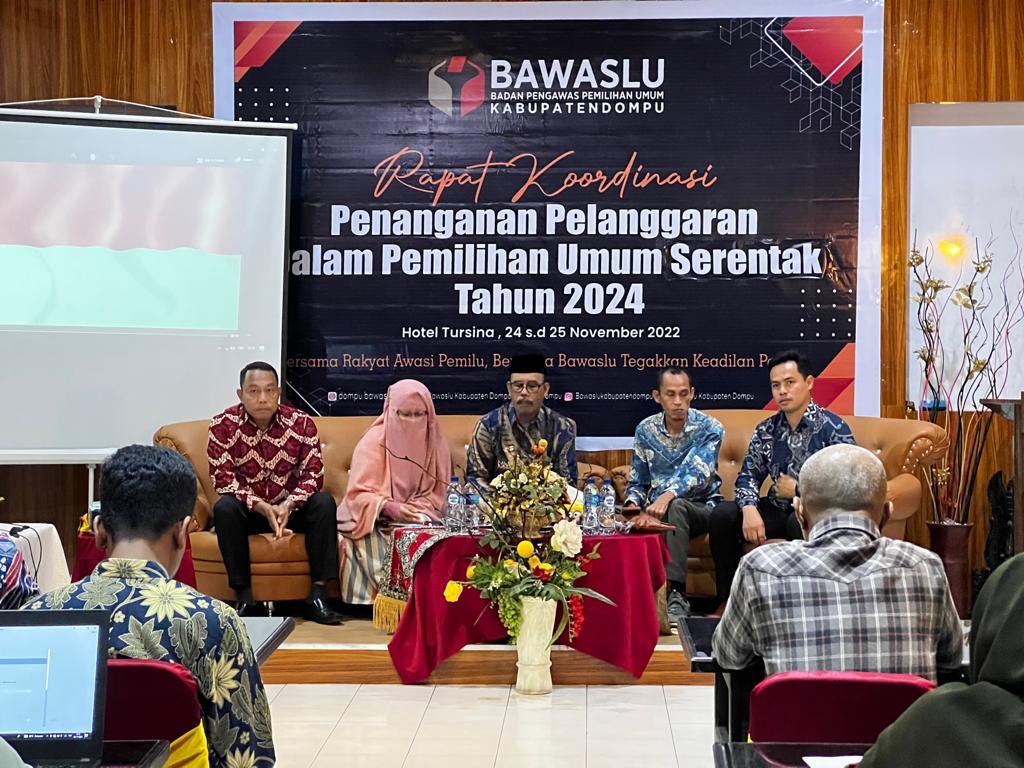 Rapat Koordinasi  Penanganan Pelanggaran Dalam Pemilihan Umum Tahun 2024