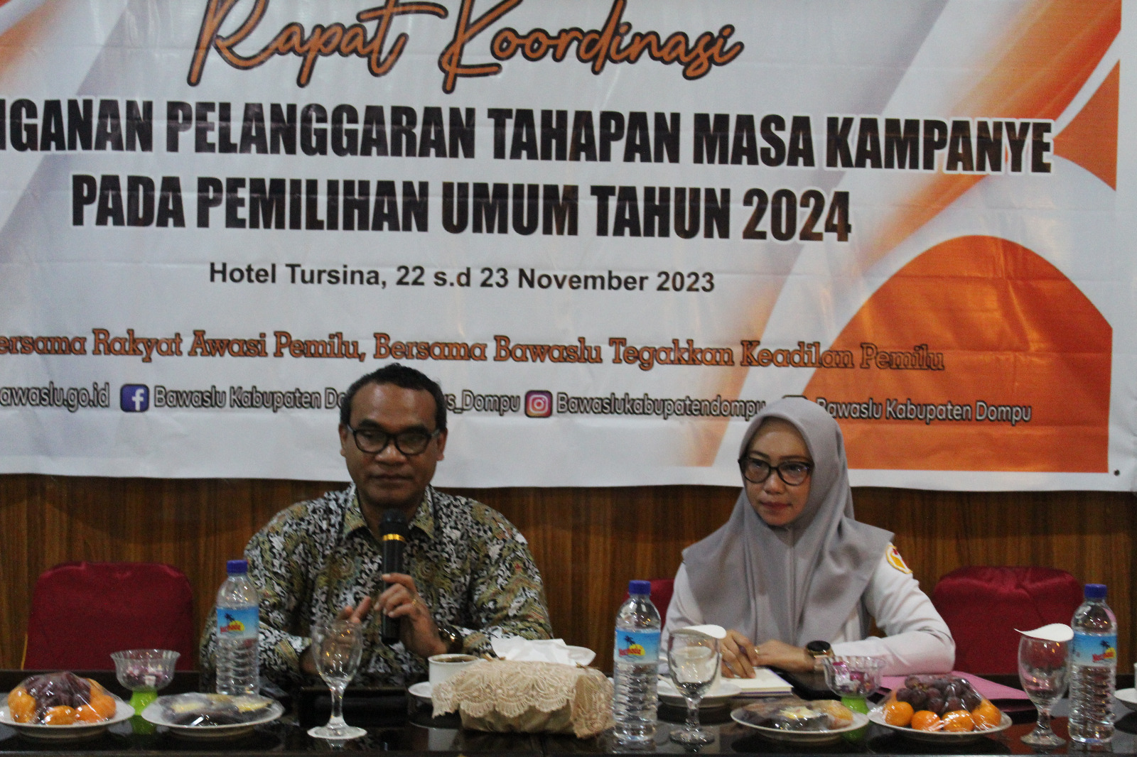 Jelang Tahapan Kampanye, Bawaslu Dompu Gelar Rakor Penanganan Pelanggaran