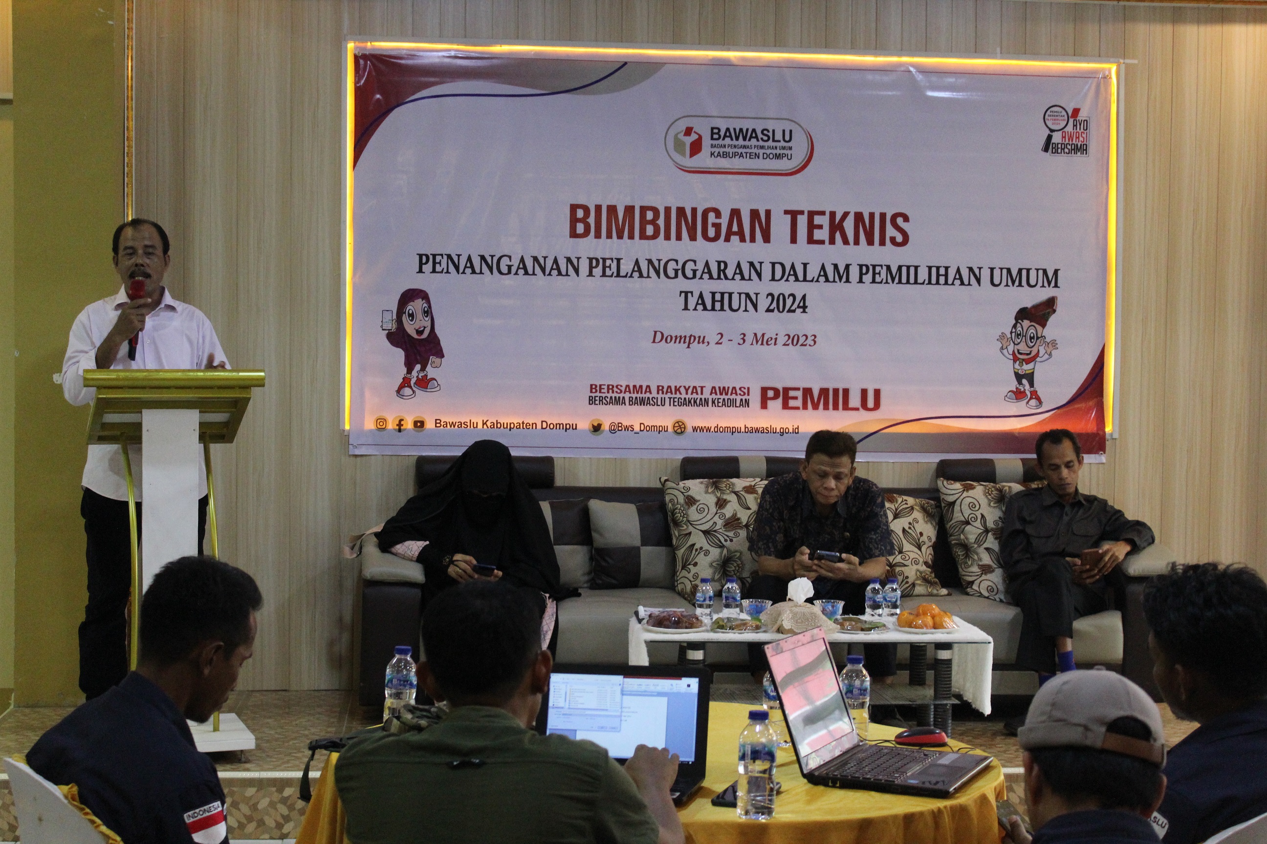 Bawaslu Kabupaten Dompu Gelar Bimtek Penanganan Pelanggaran Dalam Pemilihan Umum Tahun 2024