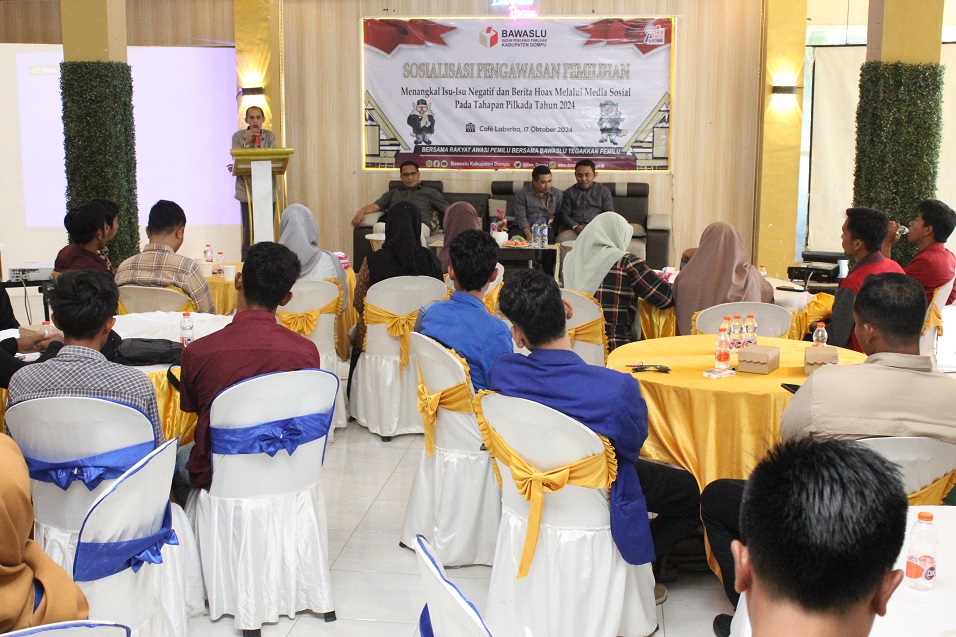 Bawaslu Dompu Gelar Sosialisasi Pengawasan Pilkada 2024: Tangkal Hoax dan Isu Negatif di Media Sosial