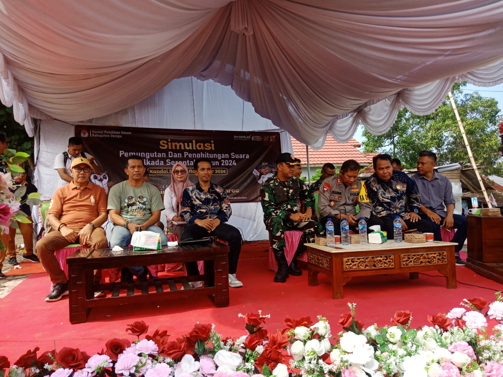 Bawaslu Dompu Awasi Simulasi Pemungutan dan Penghitungan Suara oleh KPU
