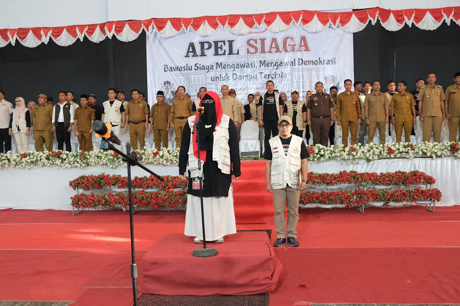 Bawaslu Dompu Gelar Apel Siaga, Komitmen Kawal Pilkada 2024 untuk Demokrasi Damai