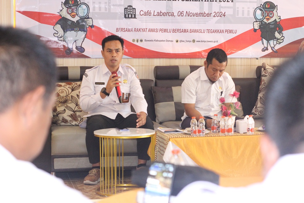Bawaslu Dompu Gelar Rapat Evaluasi dan Mitigasi Laporan Keuangan Pilkada 2024