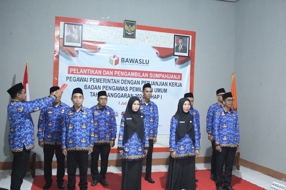 Sekjen Bawaslu Lantik 4.360 PPPK Tahap I, 9 Diantaranya Bertugas di Bawaslu Kabupaten Dompu