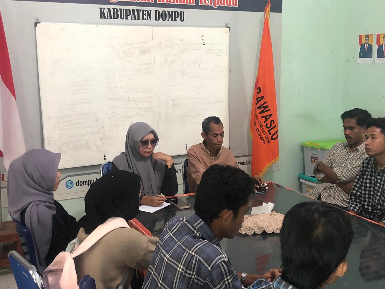 Kader P2P Koordinasikan RTL Pascapendidikan dengan Bawaslu Dompu