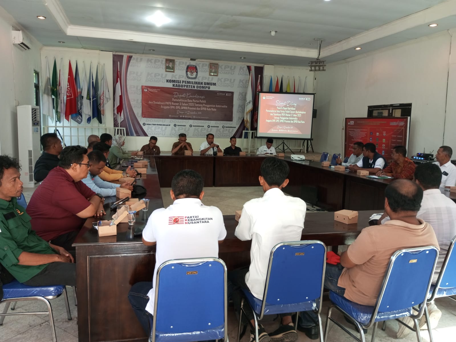 Bawaslu Dompu Hadiri Rakor Pemuktahiran Data Parpol dan Sosialisasi PKPU Nomor 3 Tahun 2025
