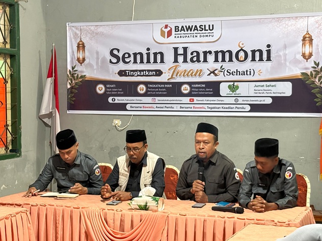  Bawaslu Dompu Gelar Senin Harmoni, Tingkatkan Iman dan Sehati Jajaran Pengawas