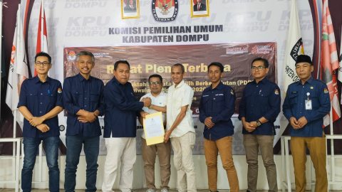 Bawaslu Dompu Hadiri Pleno Rekapitulasi Daftar Pemilih Berkelanjutan Triwulan III 2026