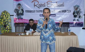 Evaluasi Pengawasan Tahapan Pemilu , Wahyudin, Minta Fokus pada Koordinasi dan Kendala Lapangan