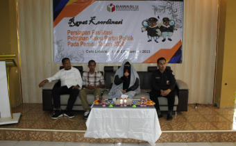 Bawaslu Dompu Gelar Rakor Persiapan Pelatihan Saksi Partai Politik Pada Pemilu 2024