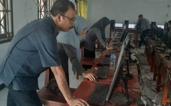 Bawaslu Kabupaten Dompu Gelar uji coba tes tulis berbasis Online