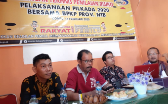 Bimtek Penilaian Risiko Bagi Bawaslu Kabupaten Dompu oleh Perwakilan BPKP Prov. NTB