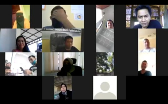 Bawaslu Prov. NTB melakuan Rapat Koordinasi dengan Bawaslu Kabupaten/Kota melalui Vidcon