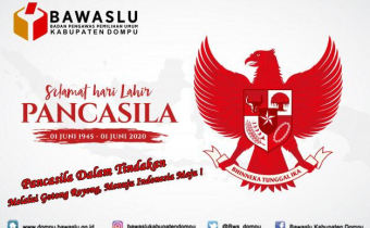 Hari Lahir Pancasila, Irwan berharap dapat menjadi Momentum Gotong Royong untuk memutus rantai Covid-19 serta bahu membahu menjaga Demokrasi bangsa dengan ikut mengawasi Pilkada 2020