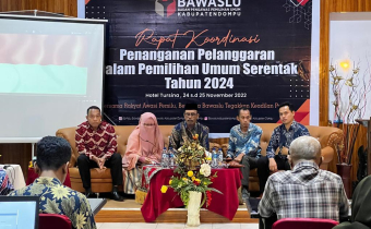 Rapat Koordinasi  Penanganan Pelanggaran Dalam Pemilihan Umum Tahun 2024