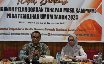 Jelang Tahapan Kampanye, Bawaslu Dompu Gelar Rakor Penanganan Pelanggaran