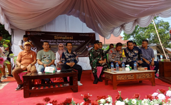 Bawaslu Dompu Awasi Simulasi Pemungutan dan Penghitungan Suara oleh KPU