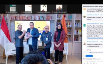Wahyudin Ikuti Seminar Nasional Literasi Pengawasan Pemilu dan Peluncuran Katalog Buku Bawaslu