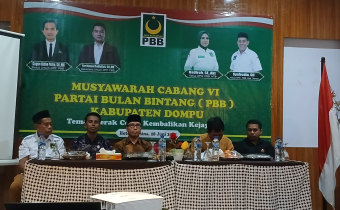Anggota Bawaslu Dompu, Syafrrudin Hadiri Muscab PBB