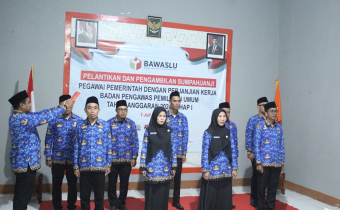 Sekjen Bawaslu Lantik 4.360 PPPK Tahap I, 9 Diantaranya Bertugas di Bawaslu Kabupaten Dompu