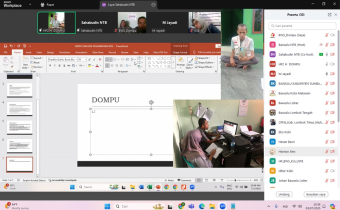 Bawaslu Dompu Hadiri Rapat Evaluasi Pengawasan PDPB Triwulan II Bersama Bawaslu NTB