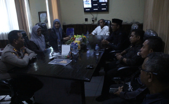 Bangun Kebersamaan, Bawaslu Kabupaten Dompu Jalin Silaturahmi dengan Polres Dompu