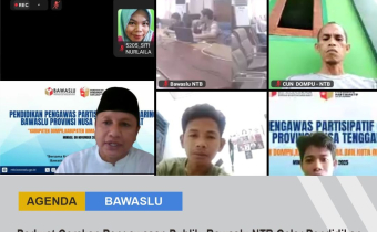 Kader Pengawas Partisipatif Dompu Ikuti Pendidikan Pengawas Partisipatif (P2P) Nasional secara Daring