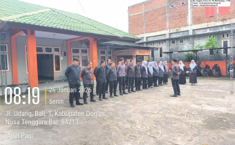 Pimpin Apel Rutin Senin, Agus Tekankan Penataan dan Digitalisasi Arsip di Bawaslu Dompu
