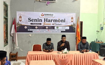 Bawaslu Dompu Gelar Sehati Senin Harmoni Tingkatkan Iman Irwan: Amanah Adalah Kunci Pengabdian