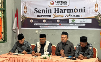  Bawaslu Dompu Gelar Senin Harmoni, Tingkatkan Iman dan Sehati Jajaran Pengawas