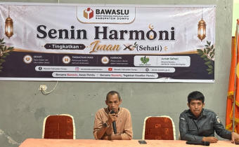 Bawaslu Dompu Kembali Gelar Senin Harmoni, Wahyudin Tekankan Pentingnya Saling Mengingatkan
